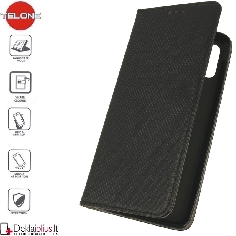 Telone smart magnet serijos atverčiamas dėklas - juodas (GALAXY NOTE 10 LITE) Telone smart magnet serijos atverčiamas dėklas - juodas (GALAXY NOTE 10 LITE)